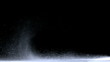 White powder blowing in the wind