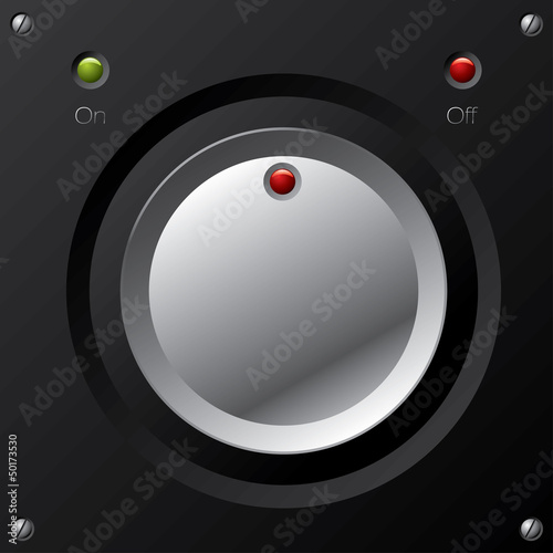 Vector: On and off button On and off button