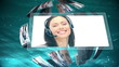 Moving sphere of call centre and telecoms clips