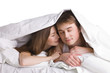 couple in a bed