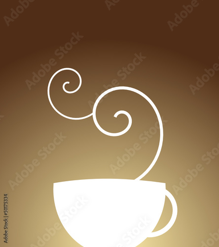 Vector: Tazza di caffè fumante Tazza di caffè fumante