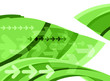 green graphic arrows