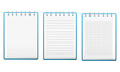Vector: Set of notebooks isolated on white Set of notebooks isolated on white