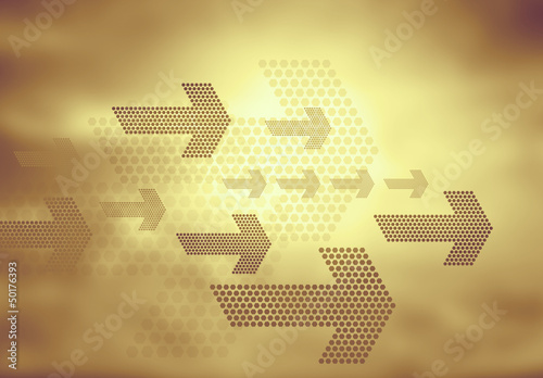 Illustration: arrow backdrop arrow backdrop