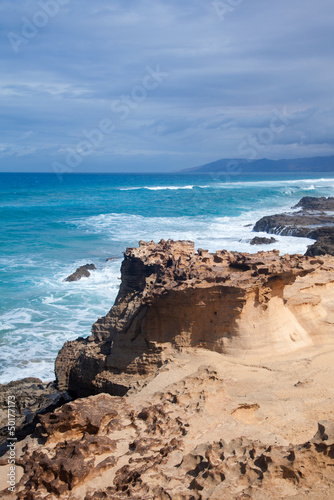 Photo: eroded west coast of Fuerteventura eroded west coast of Fuerteventura