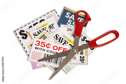Photo: Coupons With Scissors XXXL Coupons With Scissors XXXL