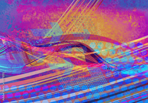 Illustration: abstract textured graphics abstract textured graphics