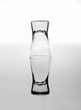 Inverted glass of vodka, alcohol problems