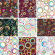 Big set seamless festive patterns