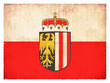 Grunge-Flagge Oberösterreich (Österreich)