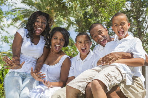 Photo: African American Family Parents and Children African American Family Parents and Children