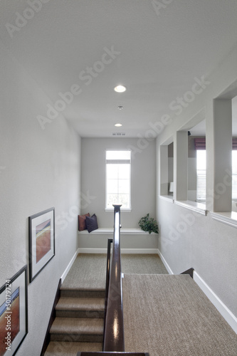 Photo: Modern hallway and staircase in house Modern hallway and staircase in house