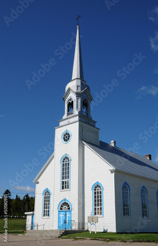 Photo: Quebec, the historical church of Baie Sainte Catherine Quebec, the historical church of Baie Sainte Catherine