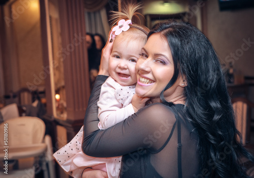 Photo: picture of happy mother with baby picture of happy mother with baby