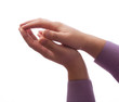 Hands clasped together for a prayer