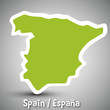 Spain map sticker