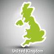 United Kingdom map sticker