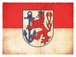 Grunge-Flagge Düsseldorf (Nordrhein-Westfalen, Deutschland)