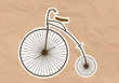 illustration of a Velocipede  High Wheel Bicycle