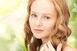 beautiful woman with calla flower