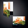 Corporate folder with die cut design