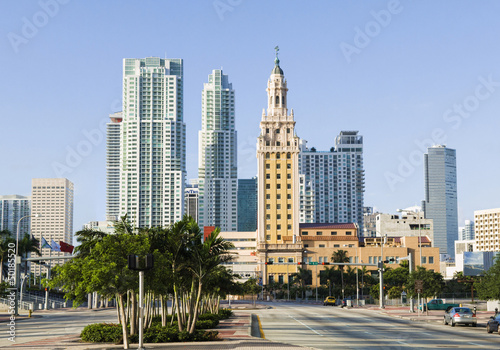 Photo: Highrise buildings in urban city Highrise buildings in urban city