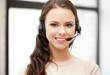 friendly female helpline operator
