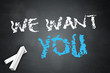 Blackboard "We Want You"