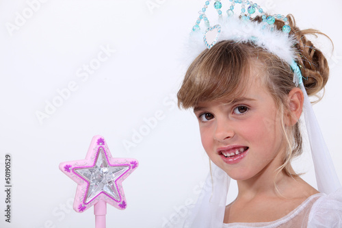Photo: Little girl in a fairy dress Little girl in a fairy dress