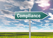 Signpost "Compliance"