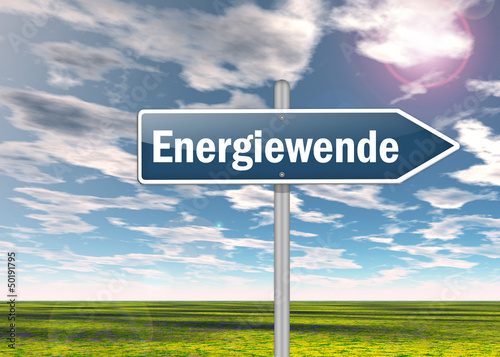Illustration: Wegweiser "Energiewende" Wegweiser "Energiewende"