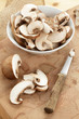 Braune Champignons