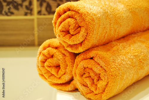 Photo: Orange Towels Orange Towels