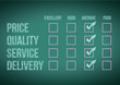 evaluate customer survey form illustration design
