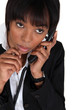 Businesswoman on the phone