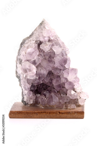 Photo: Amethyst rock slice Amethyst rock slice