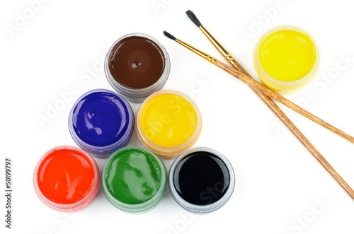 Photo: Watercolors and Brushes Watercolors and Brushes