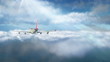 animated intro with airplane flying over clouds