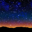 Ilustração: starry sky at night starry sky at night