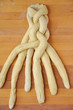 Challah flechten