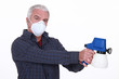 Craftsman with a spray gun
