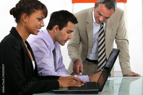 Photo: Man giving business presentation Man giving business presentation