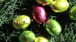 Easter eggs packed in aluminium