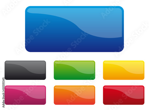 Vector: Boutons glossy multicolores Boutons glossy multicolores