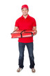 Portrait of pizza delivery guy
