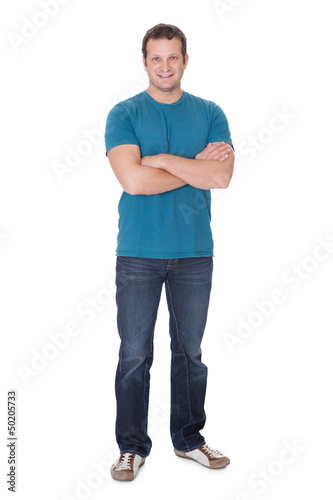Photo: Portrait of a man in casual outfit Portrait of a man in casual outfit