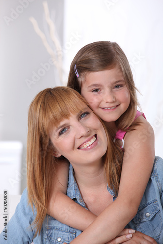 Photo: portrait of mother and daughter portrait of mother and daughter