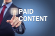 Man touching display Paid Content