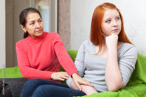 Photo: Mature mother asks for forgiveness from daughter Mature mother asks for forgiveness from daughter