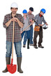 Construction crew